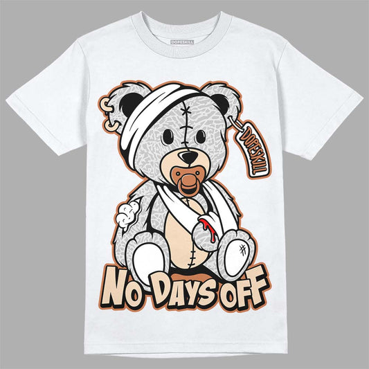 Jordan 3 Craft “Ivory” DopeSkill T-Shirt Hurt Bear Graphic Streetwear - White 
