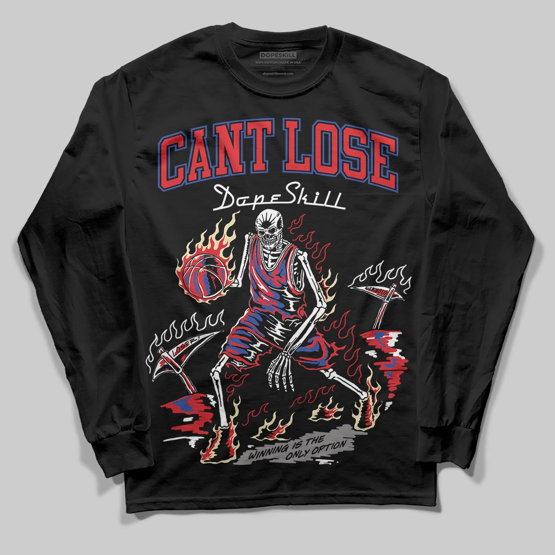 Jordan 3 “Seoul 2.0” DopeSkill Long Sleeve T-Shirt Cant Lose Graphic Streetwear - Black
