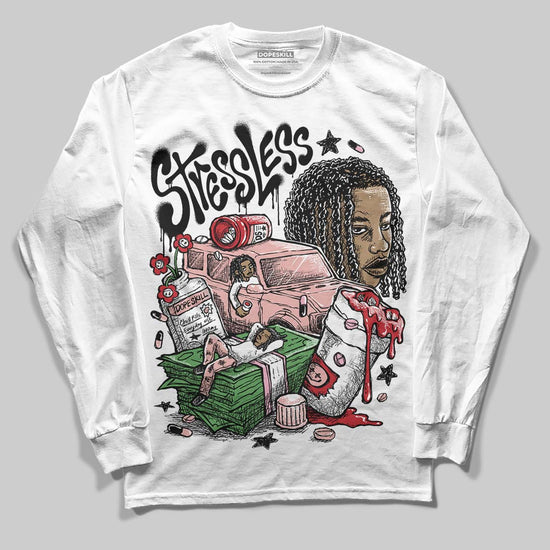 Jordan 1 Low OG “Rust Pink” DopeSkill Long Sleeve T-Shirt Stressless Graphic Streetwear - White