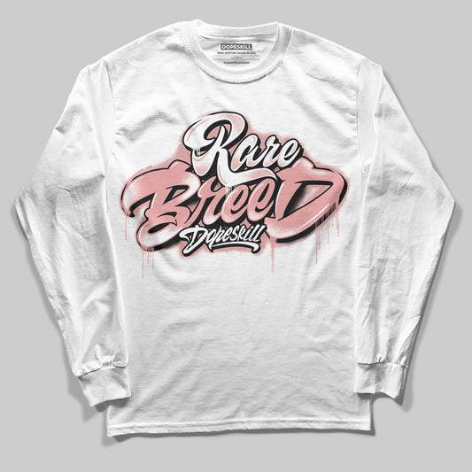 Jordan 40 “Dusty Rose” DopeSkill Long Sleeve T-Shirt Rare Breed Type Graphic Streetwear - White