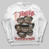 Nigel Sylvester x Air Jordan 4 ‘Brick by Brick’ DopeSkill Long Sleeve T-Shirt The Mouth With No Droughts Graphic Streetwear - White