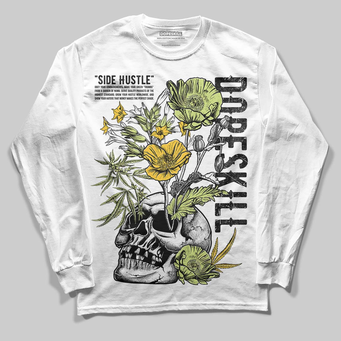 Jordan 11 “Inner Beast” DopeSkill Long Sleeve T-Shirt Side Hustle Graphic Streetwear - White