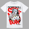 Jordan 11 Retro Cherry DopeSkill T-Shirt Stay It Busy Graphic Streetwear - White