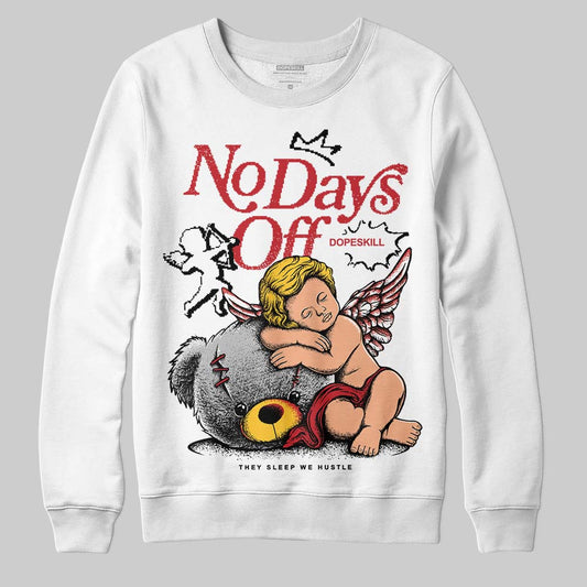 Jordan 14 Retro Ferrari (2025) DopeSkill Sweatshirt New No Days Off Graphic Streetwear - White