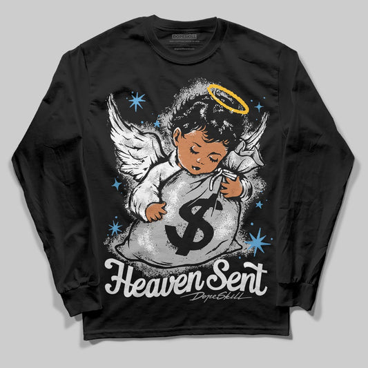 Jordan 10 OG “Steel” DopeSkill Long Sleeve T-Shirt Heaven Sent Graphic Streetwear - Black