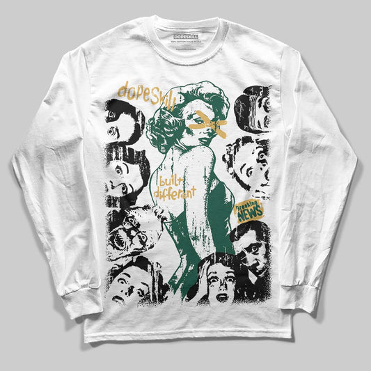 Jordan 1 High OG “Fir” (Pro Green) DopeSkill Long Sleeve T-Shirt Built Different Graphic Streetwear - White