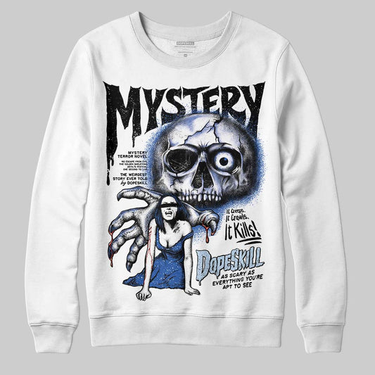 Awake NY x Jordan 5 Retro 'Black Racer Blue' DopeSkill Sweatshirt Mystery Ghostly Grasp Graphic Streetwear - White
