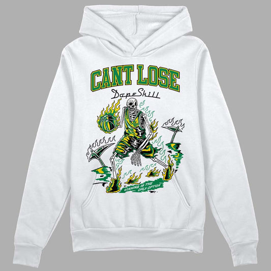 Green Sneakers DopeSkill Hoodie Sweatshirt Cant Lose Graphic Streetwear - White