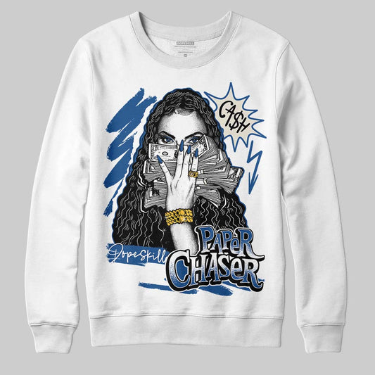 Jordan 1 Low OG “Storm Blue” DopeSkill Sweatshirt NPC Graphic Streetwear - White