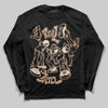 Jordan 4 Retro Cozy Girl DopeSkill Long Sleeve T-Shirt Real Y2K Players Graphic Streetwear - Black