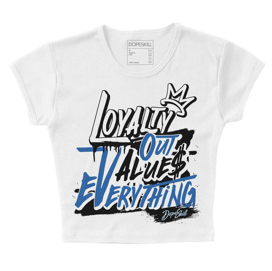 Jordan 11 Low “Space Jam” DopeSkill Women's Crop Top LOVE Graphic Streetwear - White