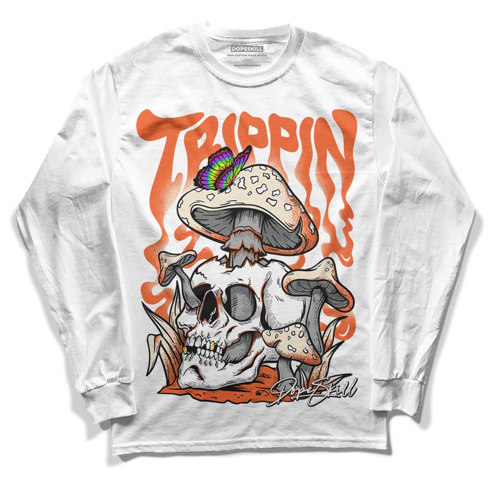 Jordan 3 Georgia Peach DopeSkill Long Sleeve T-Shirt Trippin Graphic Streetwear - White