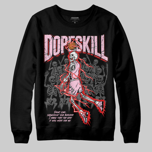 Awake NY x Air Jordan 5 Arctic Pink DopeSkill Sweatshirt Thunder Dunk Graphic Streetwear - Black