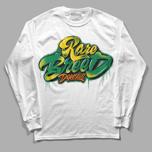Green Sneakers DopeSkill Long Sleeve T-Shirt Rare Breed Type Graphic Streetwear - White