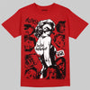 Jordan 11 Retro Cherry DopeSkill T-Shirt Built Different Graphic Streetwear - Red