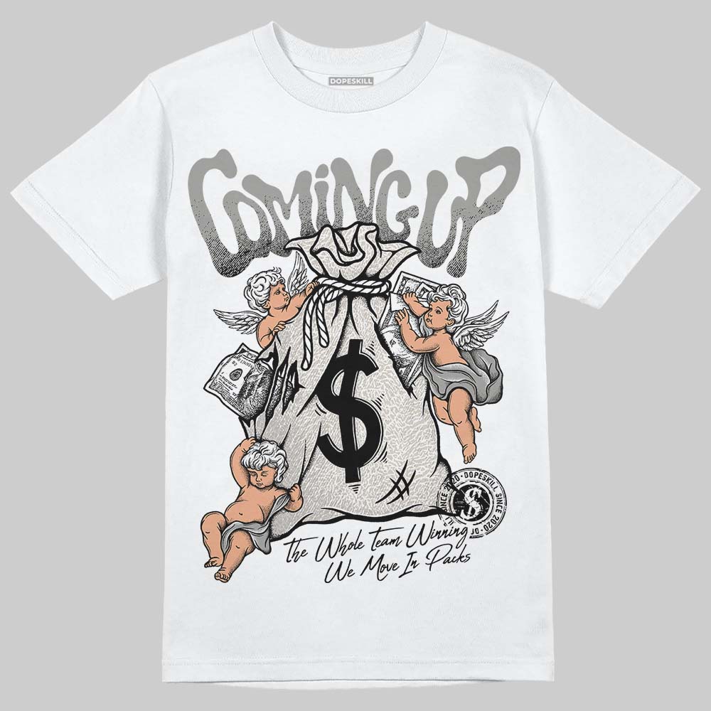 Jordan 3 Retro Pure Money DopeSkill T-Shirt Money Bag Coming Up Graphic Streetwear - White