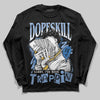 Jordan 4 WMNS 'Forget Me Not' DopeSkill Long Sleeve T-Shirt Sorry I've Been Trappin Graphic Streetwear - Black