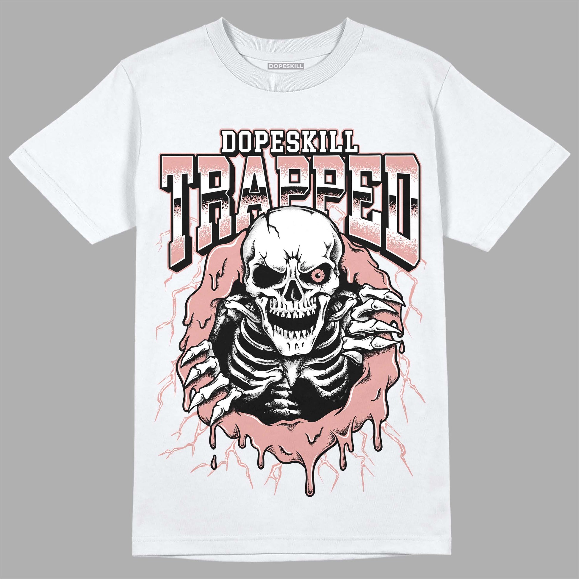 Dunk Low Rose Whisper DopeSkill T-Shirt Trapped Halloween Graphic Streetwear - White 
