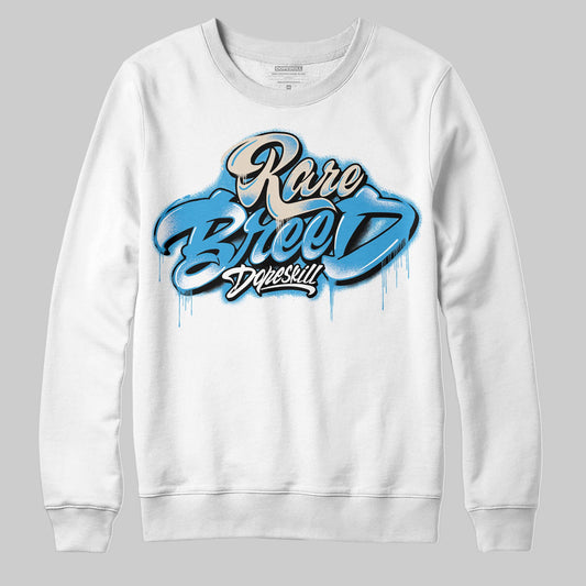 Jordan 1 High OG “UNC” Reimagined DopeSkill Sweatshirt Rare Breed Type Graphic Streetwear - White