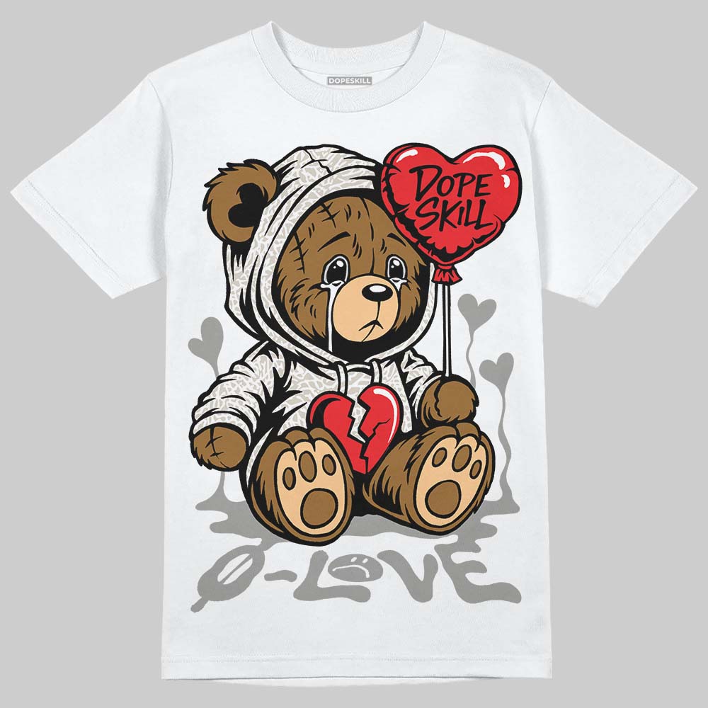 Jordan 3 Retro Pure Money DopeSkill T-Shirt Broken Bear Graphic Streetwear - White