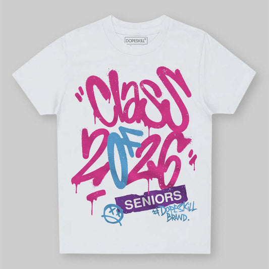 Pink Sneakers DopeSkill Toddler Kids T-shirt Class of 2026 Graphic Streetwear - White