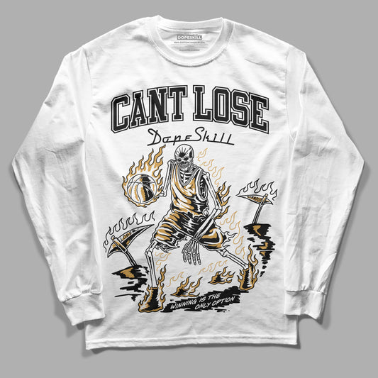 Jordan 11 "Gratitude" DopeSkill Long Sleeve T-Shirt Cant Lose Graphic Streetwear - White