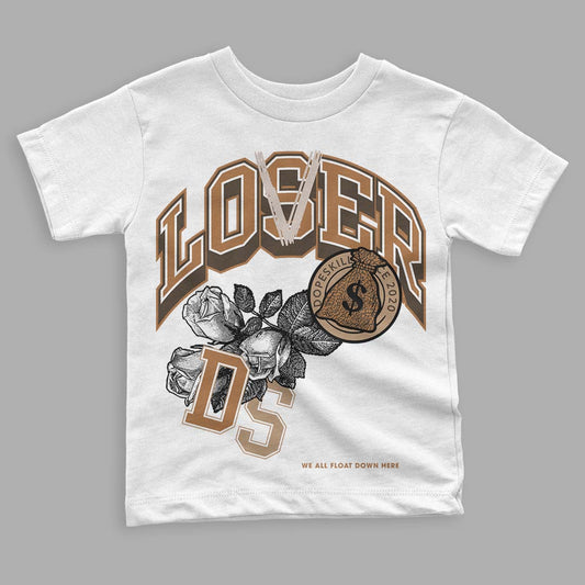 Jordan 3 Retro Palomino DopeSkill Toddler Kids T-shirt Loser Lover Graphic Streetwear - White