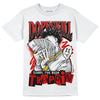 Jordan 4 Retro Red Cement DopeSkill T-Shirt Sorry I've Been Trappin Graphic Streetwear - White