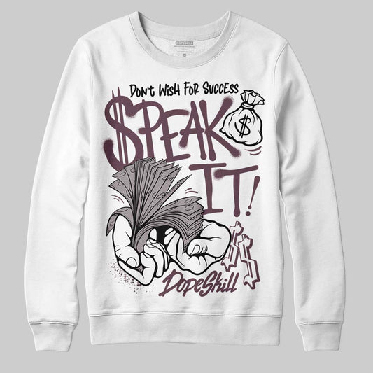 A Ma Maniére x Air Jordan 5 “Violet Ore” DopeSkill Sweatshirt Speak It Graphic Streetwear - White