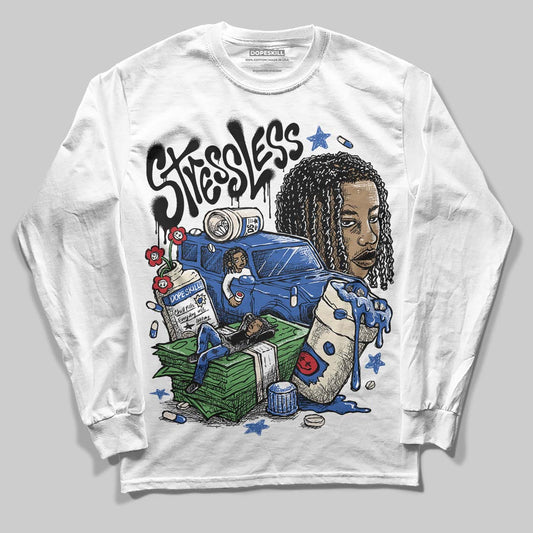 Jordan 1 Low Travis Scott x Fragment DopeSkill Long Sleeve T-Shirt Stressless Graphic Streetwear - White