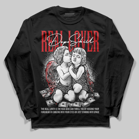 Jordan 3 OG “Black Cement” DopeSkill Long Sleeve T-Shirt Real Lover Graphic Streetwear - Black