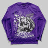 PURPLE Sneakers DopeSkill Long Sleeve T-Shirt Drip Season Graphic Streetwear - Purple