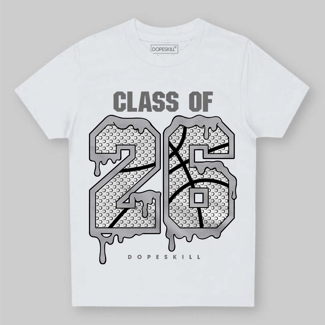 Grey Sneakers DopeSkill Toddler Kids T-shirt 26 Drip Graphic Streetwear - White