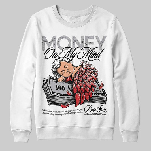 Jordan 4 OG “White Cement” DopeSkill Sweatshirt MOMM Graphic Streetwear - White