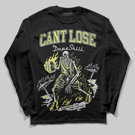Jordan 4 GS “Light Lemon Twist” DopeSkill Long Sleeve T-Shirt Cant Lose Graphic Streetwear - black