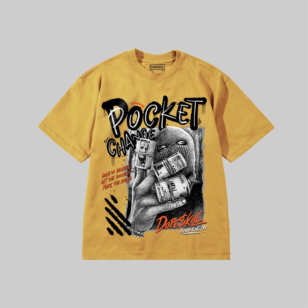 Pocket Change DopeSkill Premium T-shirt Streetwear - Mustard