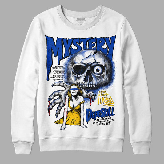 Jordan 14 “Laney” DopeSkill Sweatshirt Mystery Ghostly Grasp Graphic Streetwear - White
