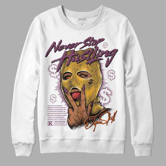 Jordan 1 Retro High OG Brotherhood DopeSkill Sweatshirt Never Stop Hustling Graphic Streetwear - White