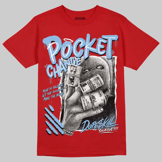 Jordan 11 Retro Cherry DopeSkill T-Shirt Pocket Change Graphic Streetwear - Red