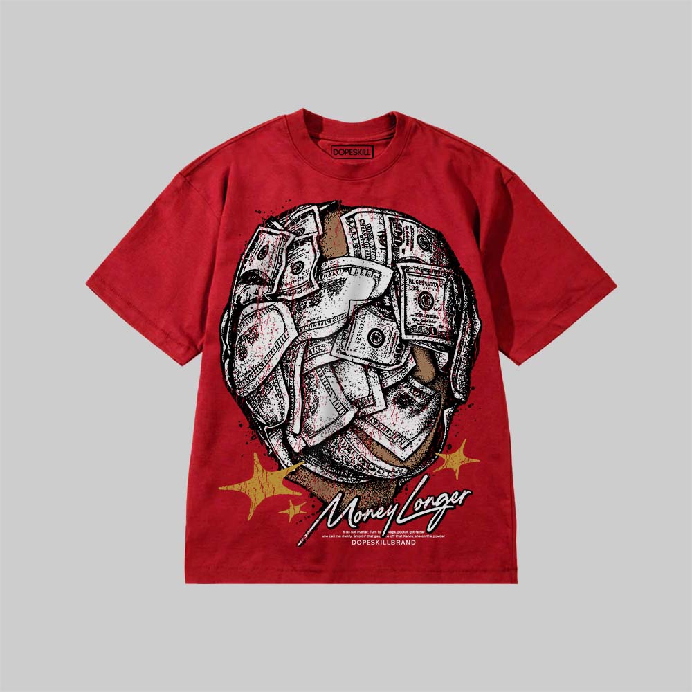 Money Longer DopeSkill Premium T-shirt Streetwear - Red