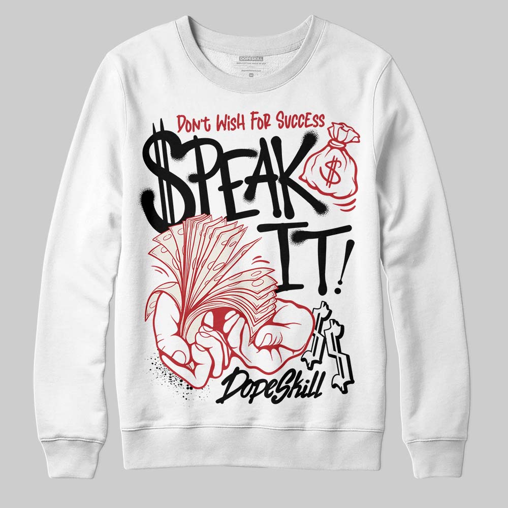 Nigel Sylvester x Jordan 1 Low OG “Nitro” DopeSkill Sweatshirt Speak It Graphic Streetwear - White