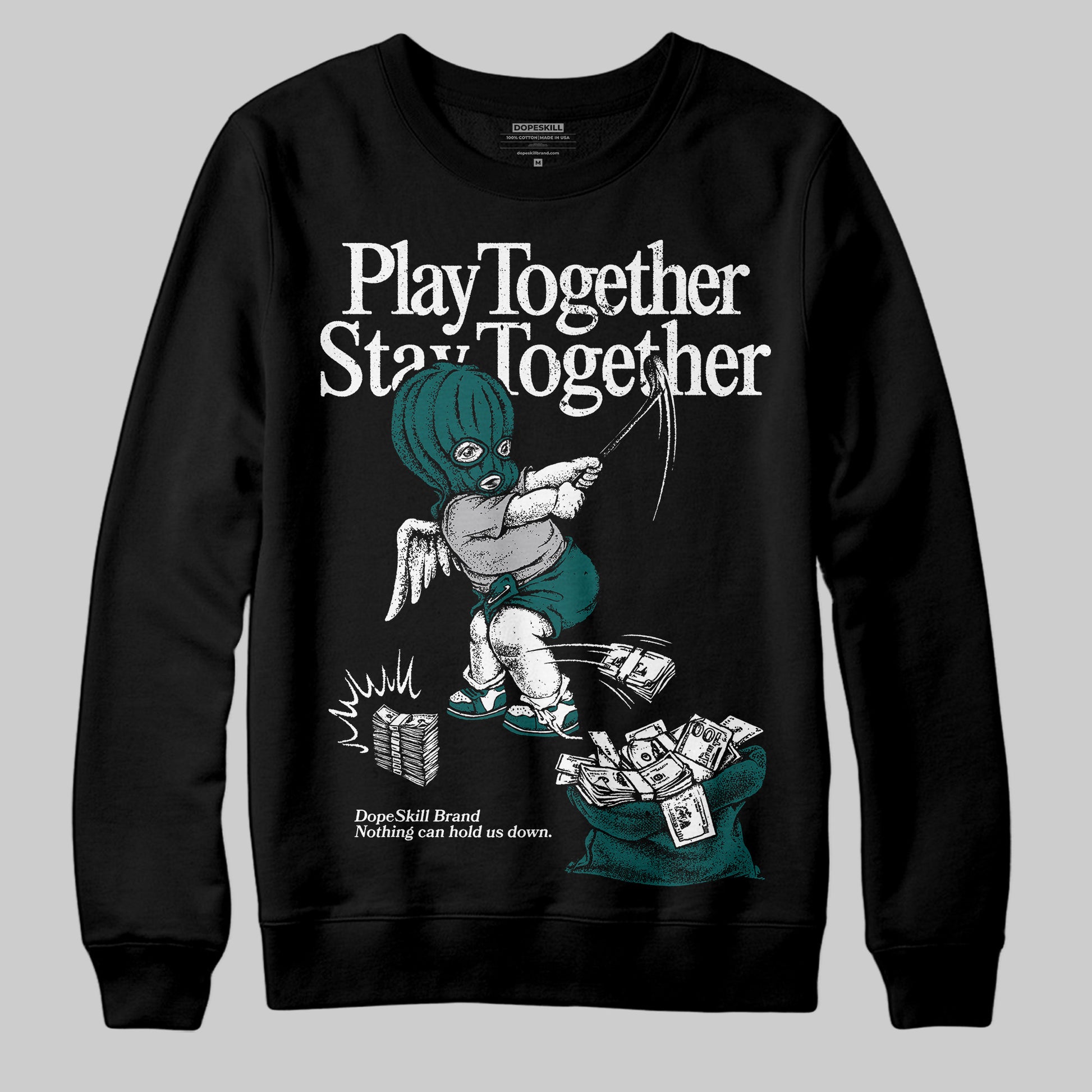 ASICS Gel-1130 'White Dark Neptune' DopeSkill Sweatshirt Play together, Stay together Graphic Streetwear - Black
