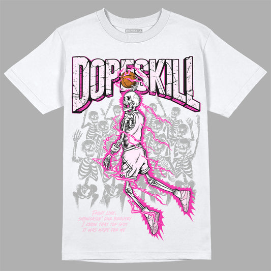 Dunk Low GS 'Triple Pink' DopeSkill T-Shirt Thunder Dunk Graphic Streetwear - White 