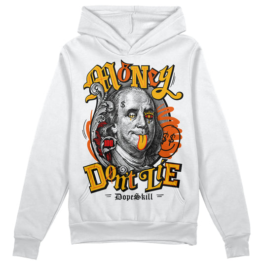 Dunk Low Championship Goldenrod (2021) DopeSkill Hoodie Sweatshirt Money Don't Lie Graphic Streetwear - White