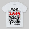 Black and White Sneakers DopeSkill Toddler Kids T-shirt Mom, I Am A Rich Youth Graphic Streetwear - White