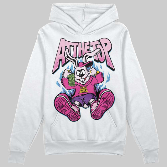 Pink Sneakers DopeSkill Hoodie Sweatshirt At The Top Graphic Streetwear - White