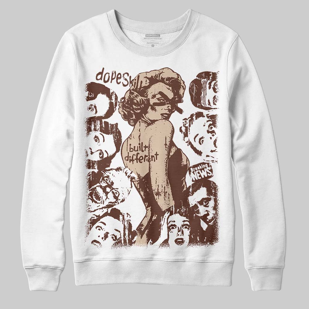 Harris Tweed x Wmns Dunk Low 'Sesame' DopeSkill Sweatshirt Built Different Graphic Streetwear - White