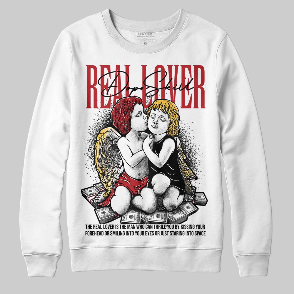 Jordan 14 Golf “Last Shot” DopeSkill Sweatshirt Real Lover Graphic Streetwear - White