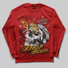 Red Sneakers DopeSkill Long Sleeve T-Shirt Drip Season Graphic Streetwear - Red