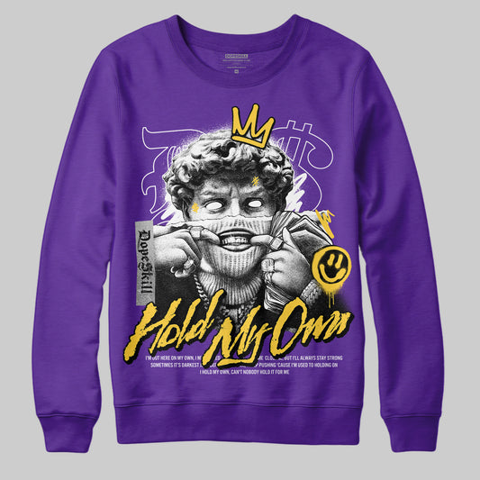Jordan 12 “Field Purple” DopeSkill Purple Sweatshirt In My Way Graphic Streetwear